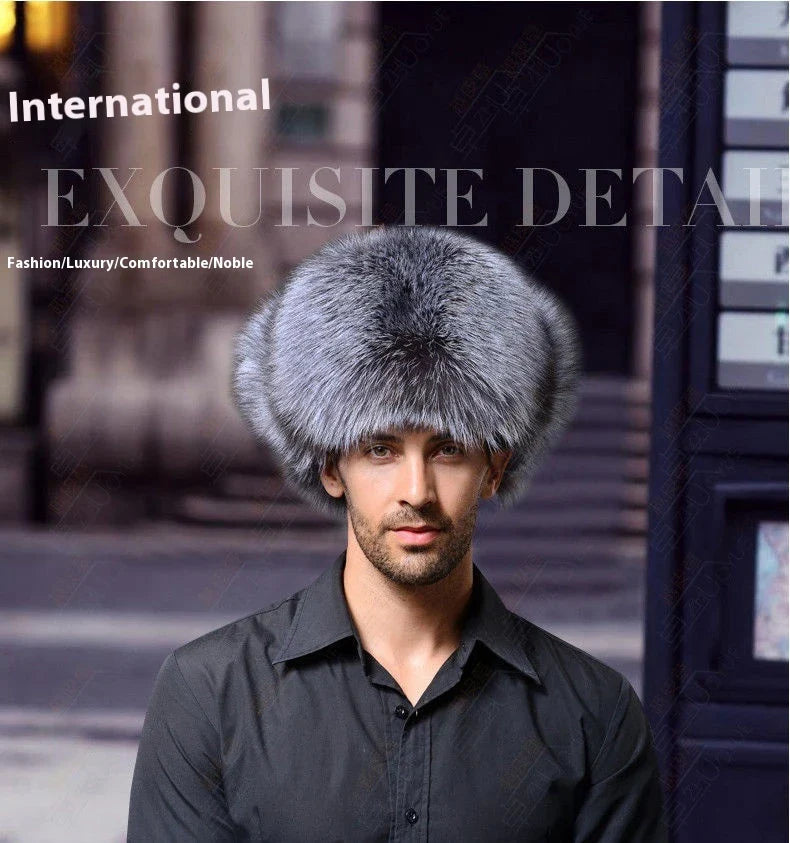 Premium insulated Ushanka hat made of durable artificial leather for optimal warmth and comfort in cold British weather