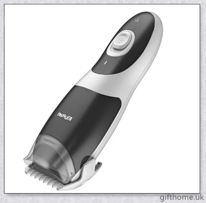 A premium baby hair clipper with a grey colour, featuring an ergonomic design and quiet, vibration-free operation for a smooth, safe haircut experience.