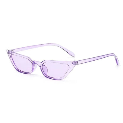 Trendy cat-eye sunglasses with polycarbonate lenses that provide UV400 protection and anti-reflective coating for enhanced clarity