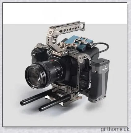 Premium aluminium alloy camera protective case with surrounding cage for enhanced support and security