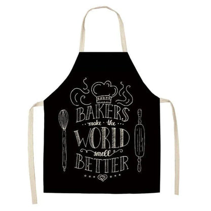 Premium Cotton and Linen Apron in Blue, Green, Grey, and White colors for the modern British kitchen