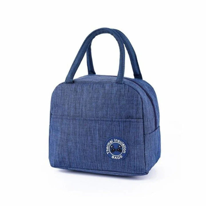 Stylish Oxford cloth cooler bag with zippered closure, perfect for outdoor activities and picnics