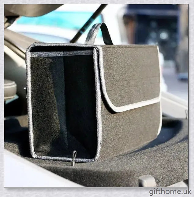 Premium felt car storage organiser with foldable, compact design for tidy car interiors