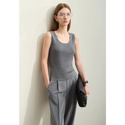 Elegant silk camisole with unique hollow-out design, perfect for summer in the UK