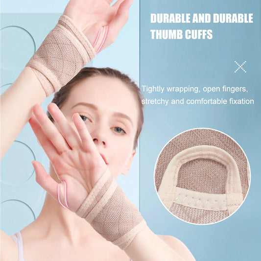 Premium sports wrist protector made of breathable, adjustable spandex material for pain relief and enhanced performance