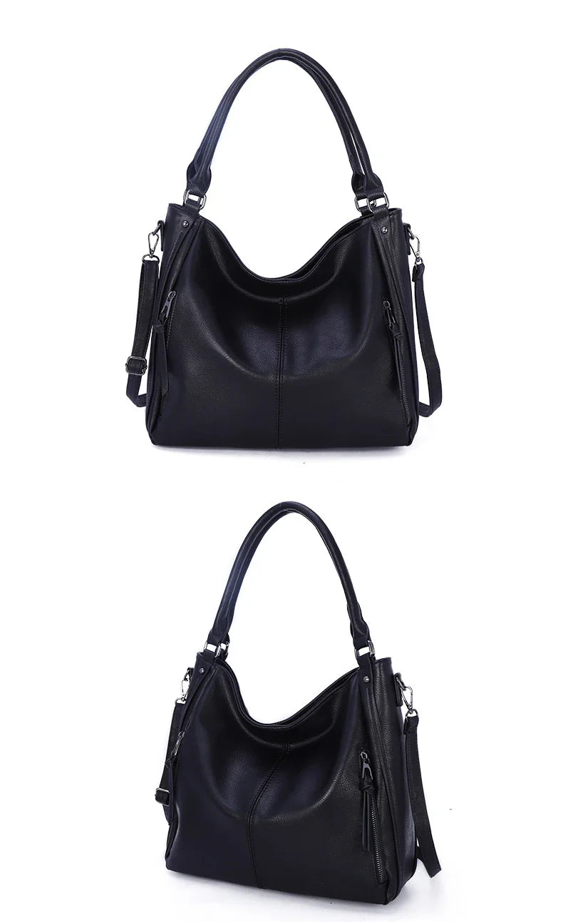 Fashionable PU Leather Bucket Bag with Spacious Interior and Comfortable Single Strap