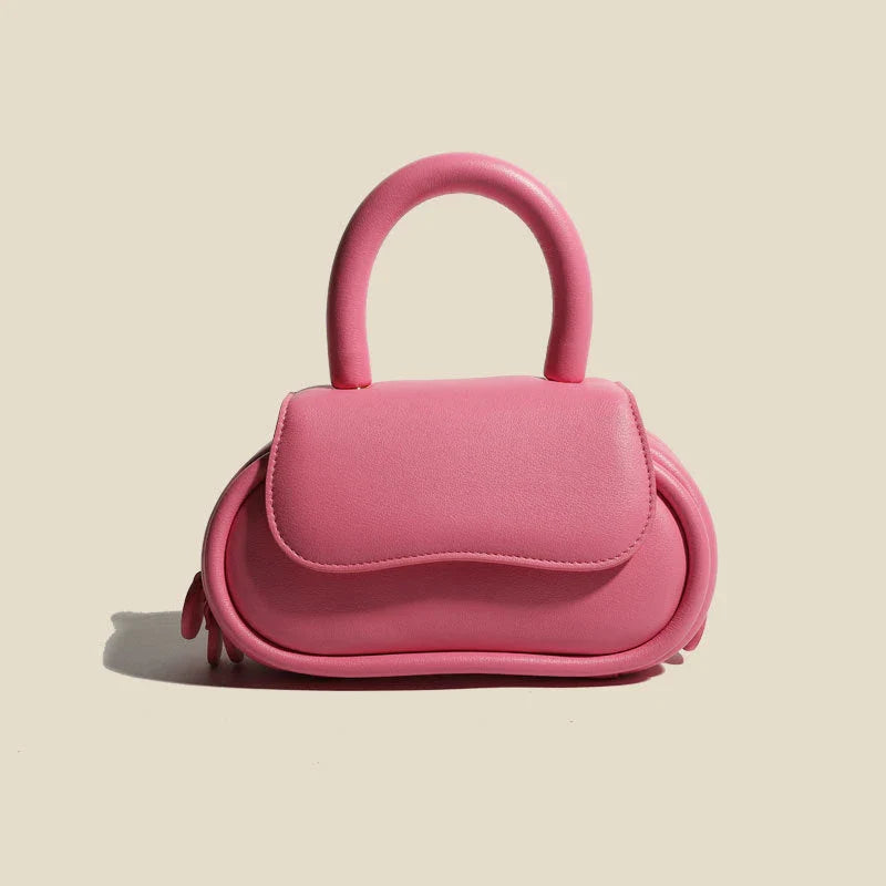 Premium genuine leather macaron-inspired handbag in a range of fashionable colours