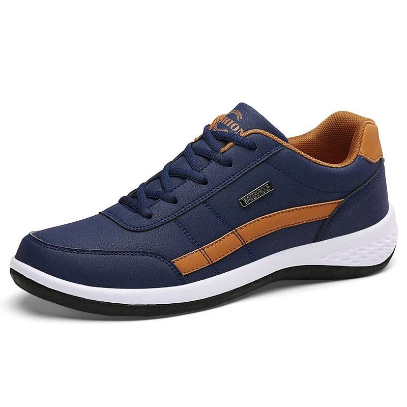 Premium British-made autumn and winter sports shoes with lightweight, wear-resistant construction and viscose sole technology for superior comfort and traction.