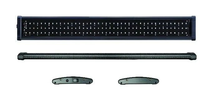 Premium LED aquarium lighting fixture with sleek black design and advanced features for enhancing the beauty of your underwater ecosystem