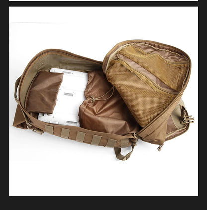Rugged Outdoor Army Assault Backpack with 25-litre capacity, durable Oxford cloth construction, and padded shoulder straps for comfortable wear.