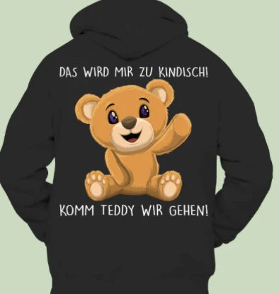 Premium plus size hoodie with customisable advertising print, available in a range of sizes and colours
