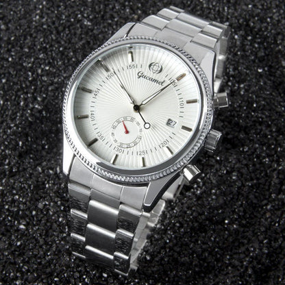 Premium British-made steel-belt business watch with a classic, elegant design