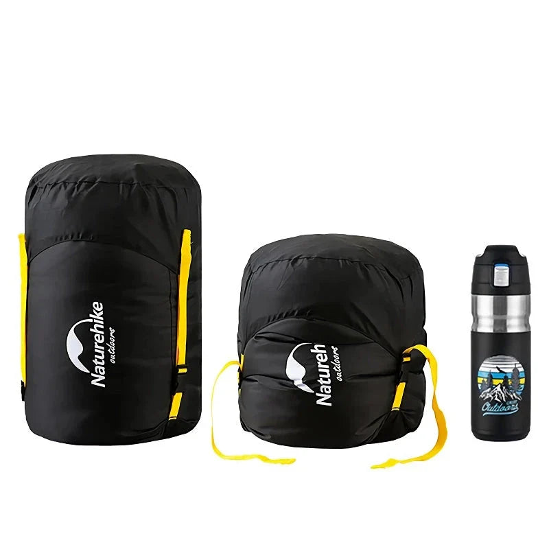Versatile Splash-Proof Compression Storage Sack for Sleeping Bags - Durable Nylon Design, Water-Resistant, Optimal Compression, Lightweight and Portable