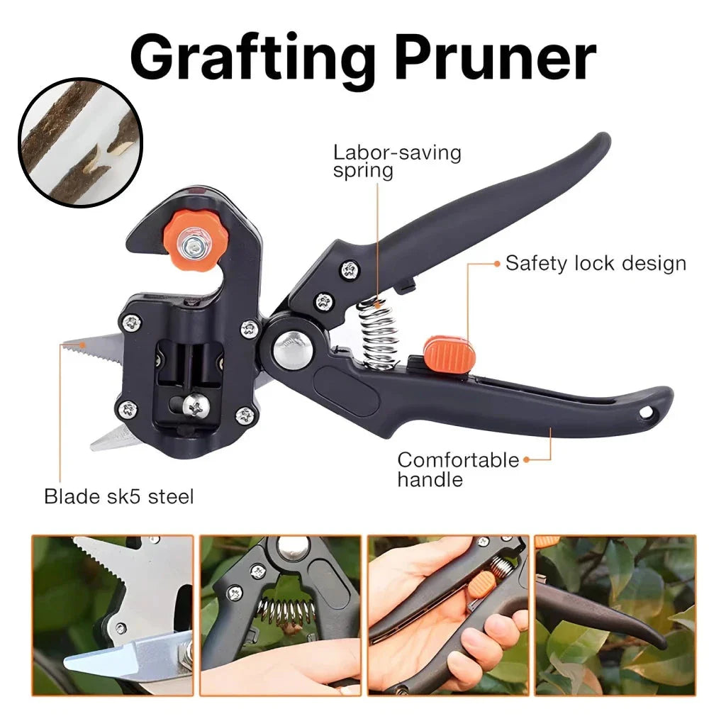 Premium Grafting Pruner and Branch Cutter Set for Gardeners - Versatile cutting options, efficient grafting, and durable construction