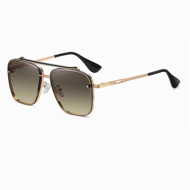 Sophisticated gradient pilot sunglasses with durable alloy frame and UV400 protected lenses for stylish British men