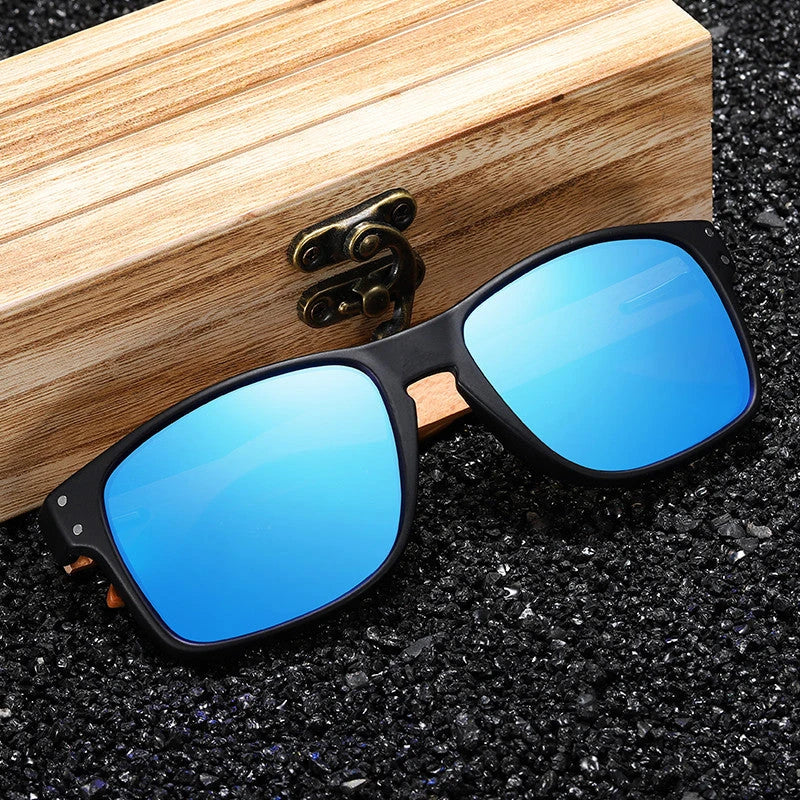 Handcrafted beechwood polarized pilot sunglasses with advanced lens features for superior comfort and eye protection