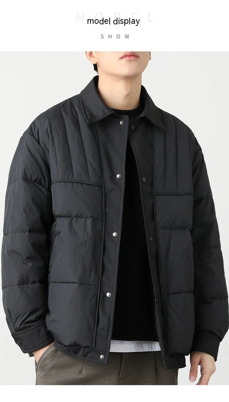 A premium lightweight down jacket in a sleek, tailored design for the stylish British gentleman