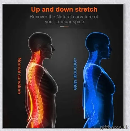 Premium electric back massager with intelligent vibration, dynamic traction, and infrared heating for soothing back pain relief