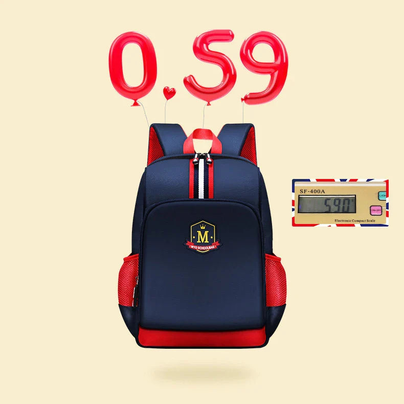 Durable and breathable children's backpack with Oxford cloth construction, spacious 20-35L capacity, and innovative load-reducing technology