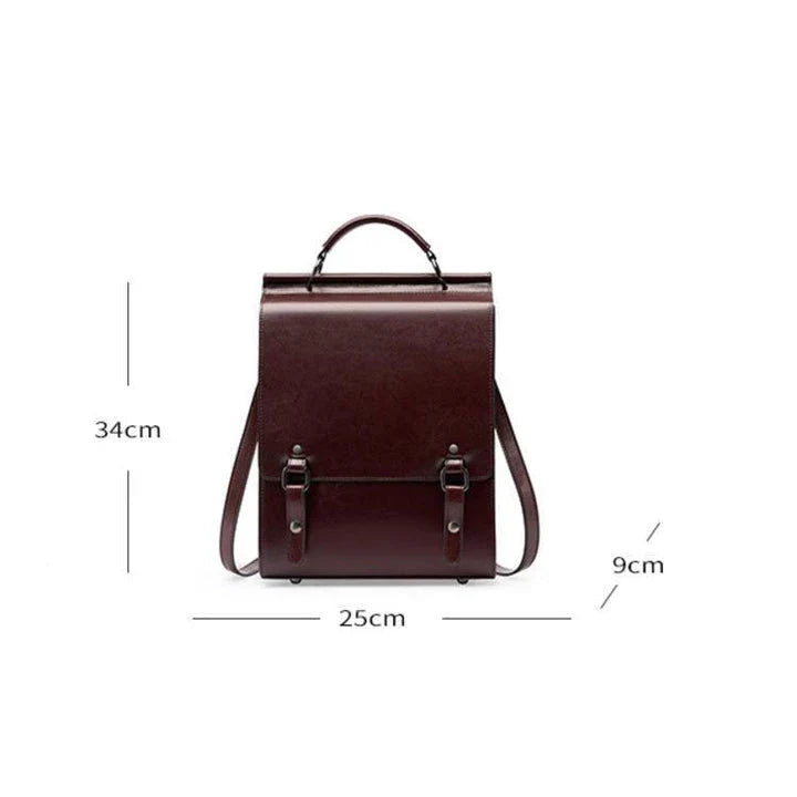 Premium genuine leather backpack with sleek design, organised interior, and comfortable straps for modern British lifestyles