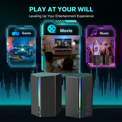 Premium Gaming Sound Box with stereo surround sound, 360-degree audio immersion, and customisable RGB lighting for an exceptional entertainment experience.