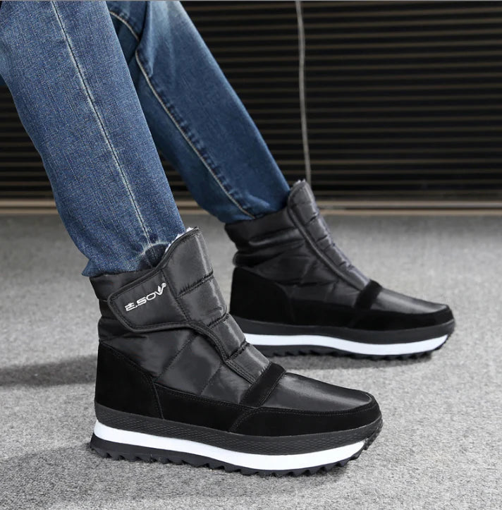 Men's winter shoes with a unique and stylish design, thick soles for warmth and comfort, and a variety of colour options