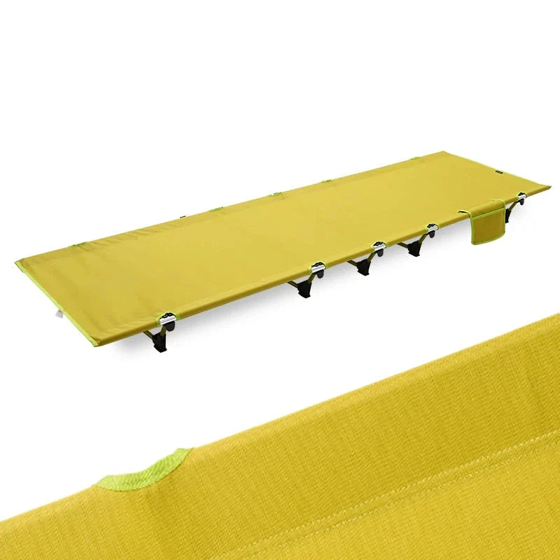 Robust Outdoor Folding Camping Cot with Durable Aluminium Frame and Spacious 185cm Design