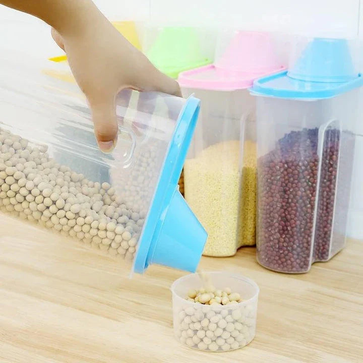 Premium plastic food storage containers set with airtight lids and transparent design for efficient kitchen organisation