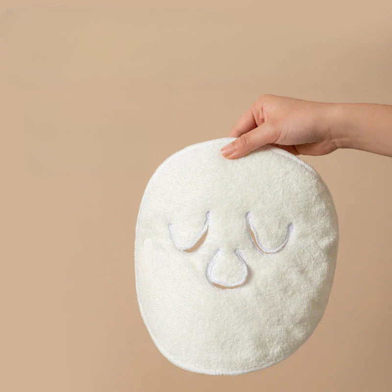 Premium hot compress facial towel mask made of high-quality cotton for rejuvenating and soothing skin