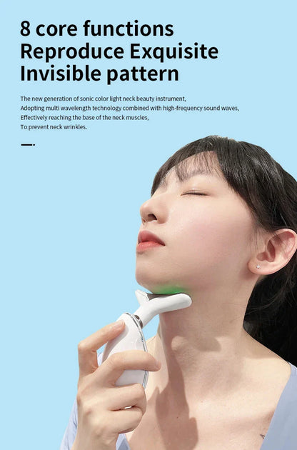 Premium skin tightening and facial massager with LED photon therapy to reduce wrinkles, tighten skin, and improve overall skin health