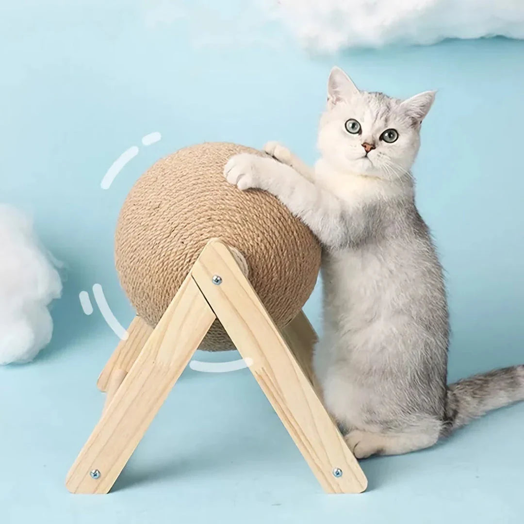 Sisal rope cat scratching ball toy, ideal for protecting furniture from cat scratches