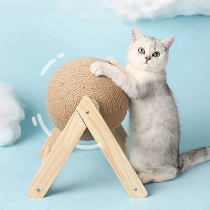 Sisal rope cat scratching ball toy, ideal for protecting furniture from cat scratches