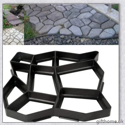 Durable, reusable DIY paving mould for creating custom garden paths, patios, and walkways in a variety of patterns