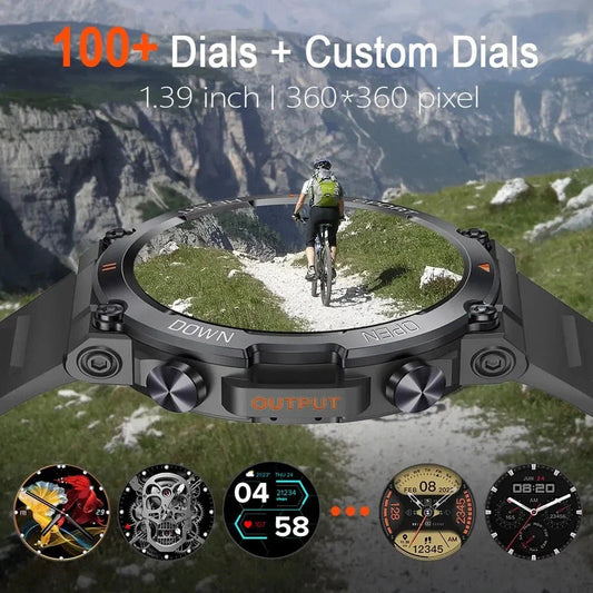 Premium 1.39" HD Smart Watch with Bluetooth Calling, Health Monitoring, and Customisable Faces
