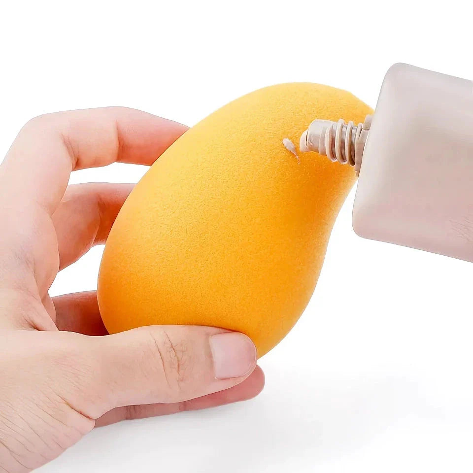 Premium Mango-Shaped Makeup Sponge for Seamless Blending and Flawless Makeup Application