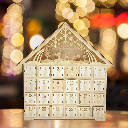 Handcrafted British Christmas ornaments in natural wood colour, showcasing elegant European-inspired design