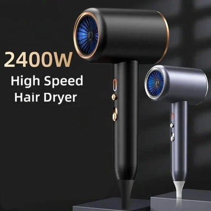 2400W Professional High-Speed Hair Dryer with Advanced Negative Ion Technology for Smooth, Frizz-Free Results