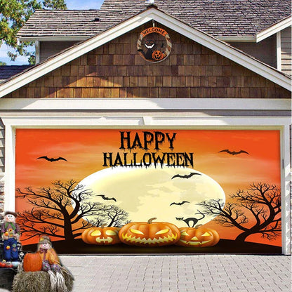 Decorative hanging cloth fabric with geometric abstraction pattern for Halloween party backdrop