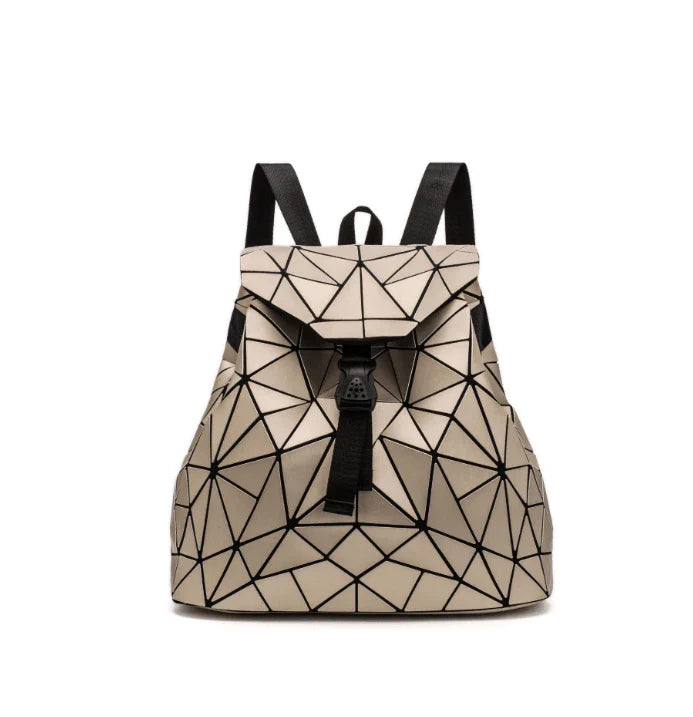 Diamond-patterned backpack in various colours, featuring a sophisticated and contemporary British design