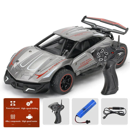 A 1:20 scale remote control car with a durable alloy and plastic body, designed for high-speed off-road adventures.