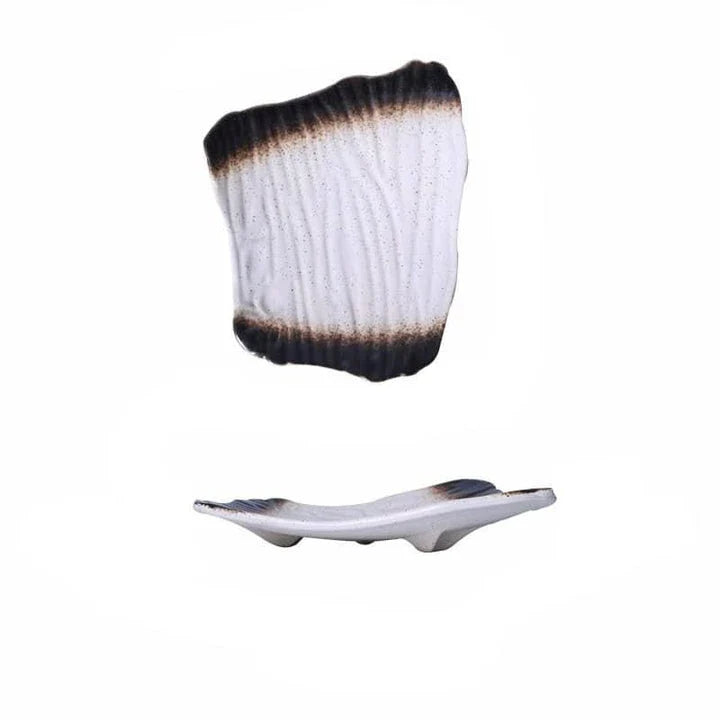 Elegant ceramic sushi plate featuring traditional Japanese design and craftsmanship