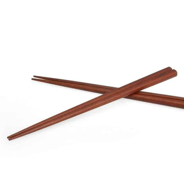 A set of four high-quality wooden chopsticks in a sleek, Japanese-inspired design