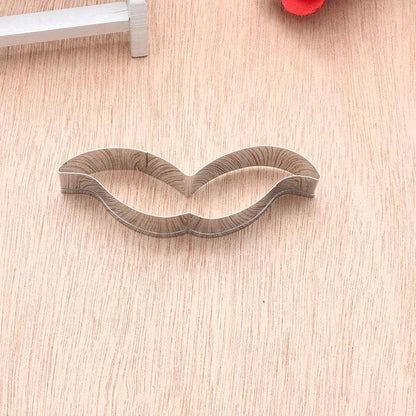 Premium moustache-shaped stainless steel cookie cutter for baking whimsical treats