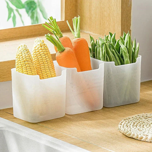 Premium Food Storage Boxes Organizer for Refrigerator Produce Organization