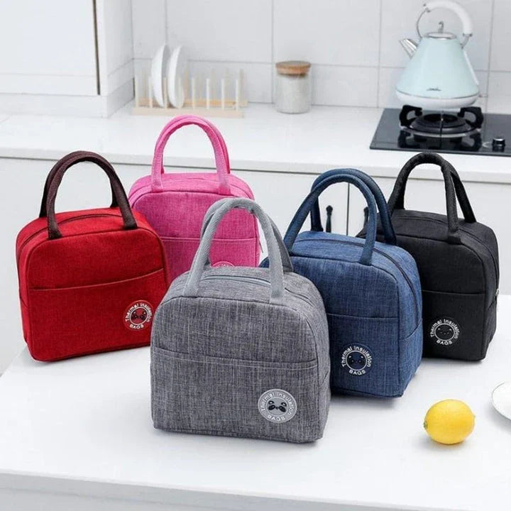 Stylish Oxford cloth cooler bag with zippered closure, perfect for outdoor activities and picnics