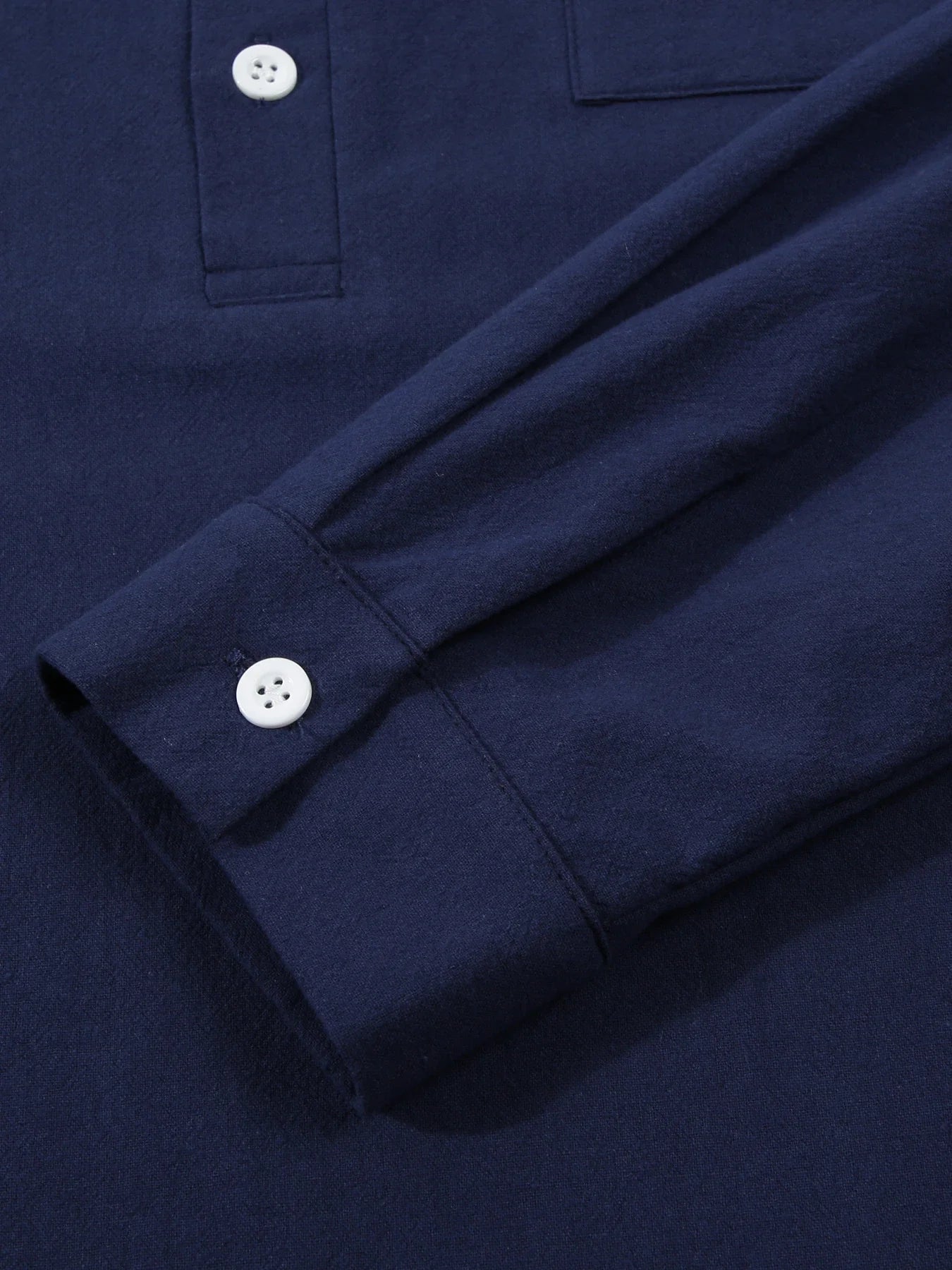 Men's premium British cotton and linen long sleeve shirt in a range of classic colours and sizes