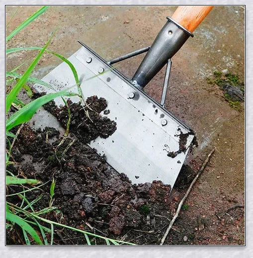Premium stainless steel multifunctional cleaning shovel with adjustable ergonomic handle for efficient weed removal and versatile cleaning tasks