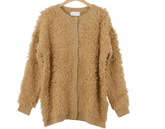 Women's cosy knitted jumper coat in a range of sophisticated colours, featuring a premium mohair blend and timeless British-inspired design.