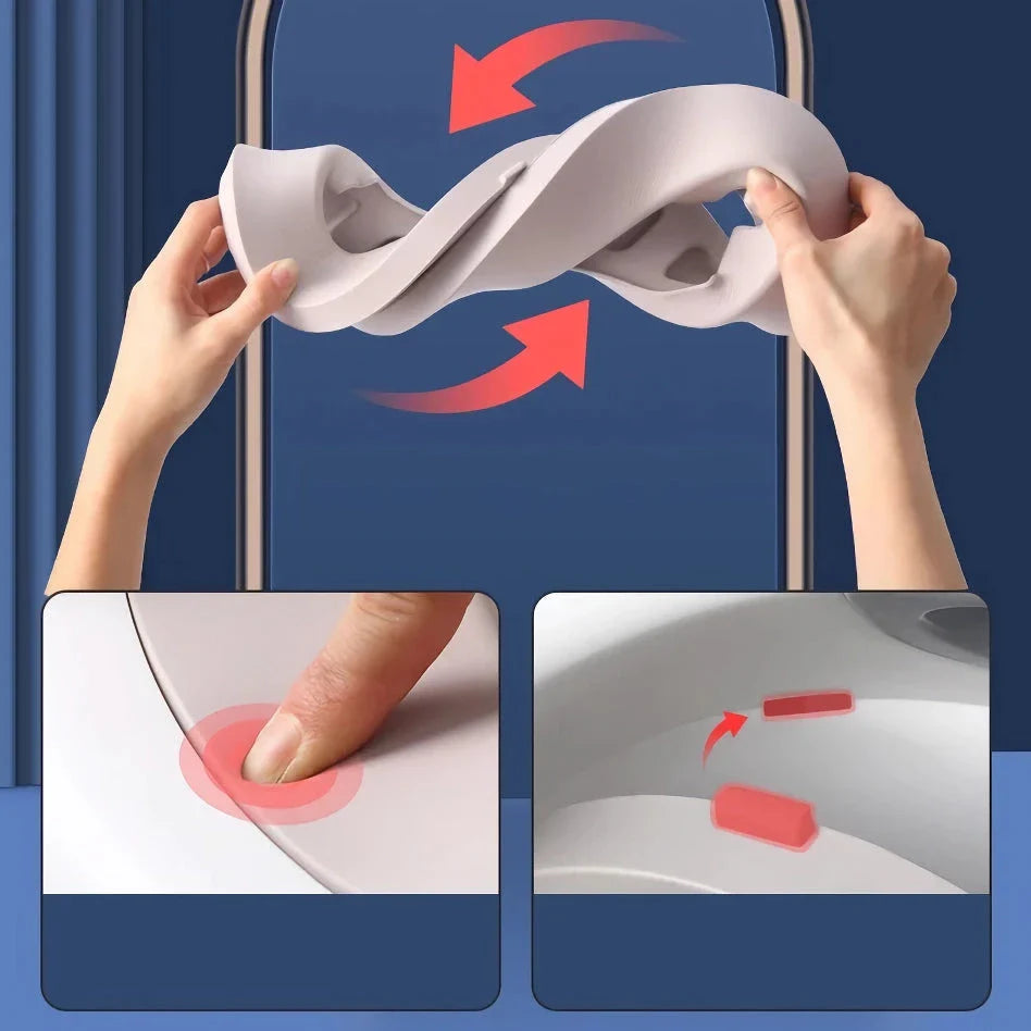 Adjustable potty training seat with cartoon patterns and folding design for children