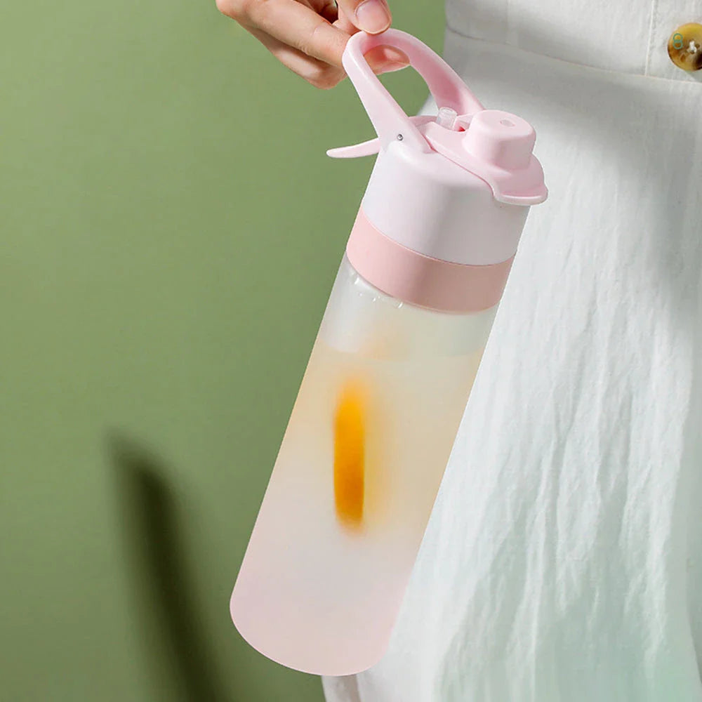 Premium 650ml Portable Spray Water Bottle with Tritan Material and Innovative Spray Function for Outdoor Activities